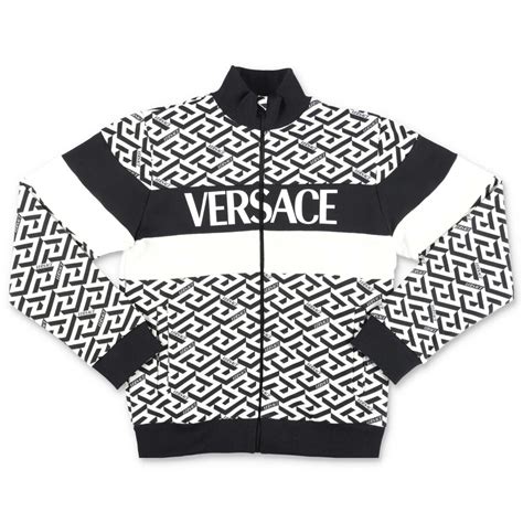 YOUNG VERSACE felpa bianca in cotone 